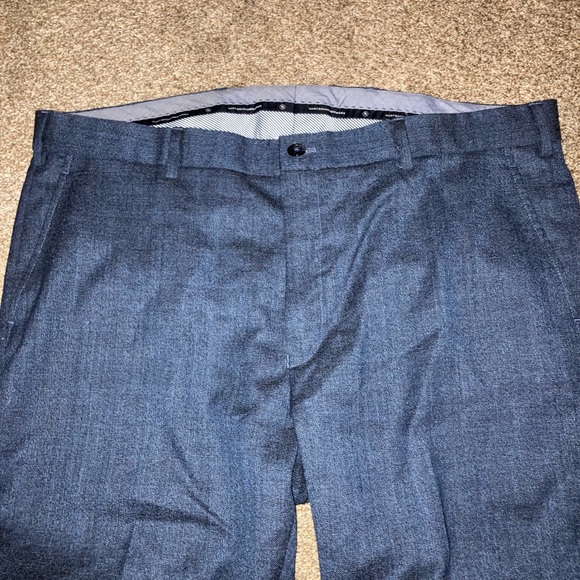 Men’s Navy Hart Schaffner Marx 38x30 Navy Trouser Pants - Picture 2 of 5